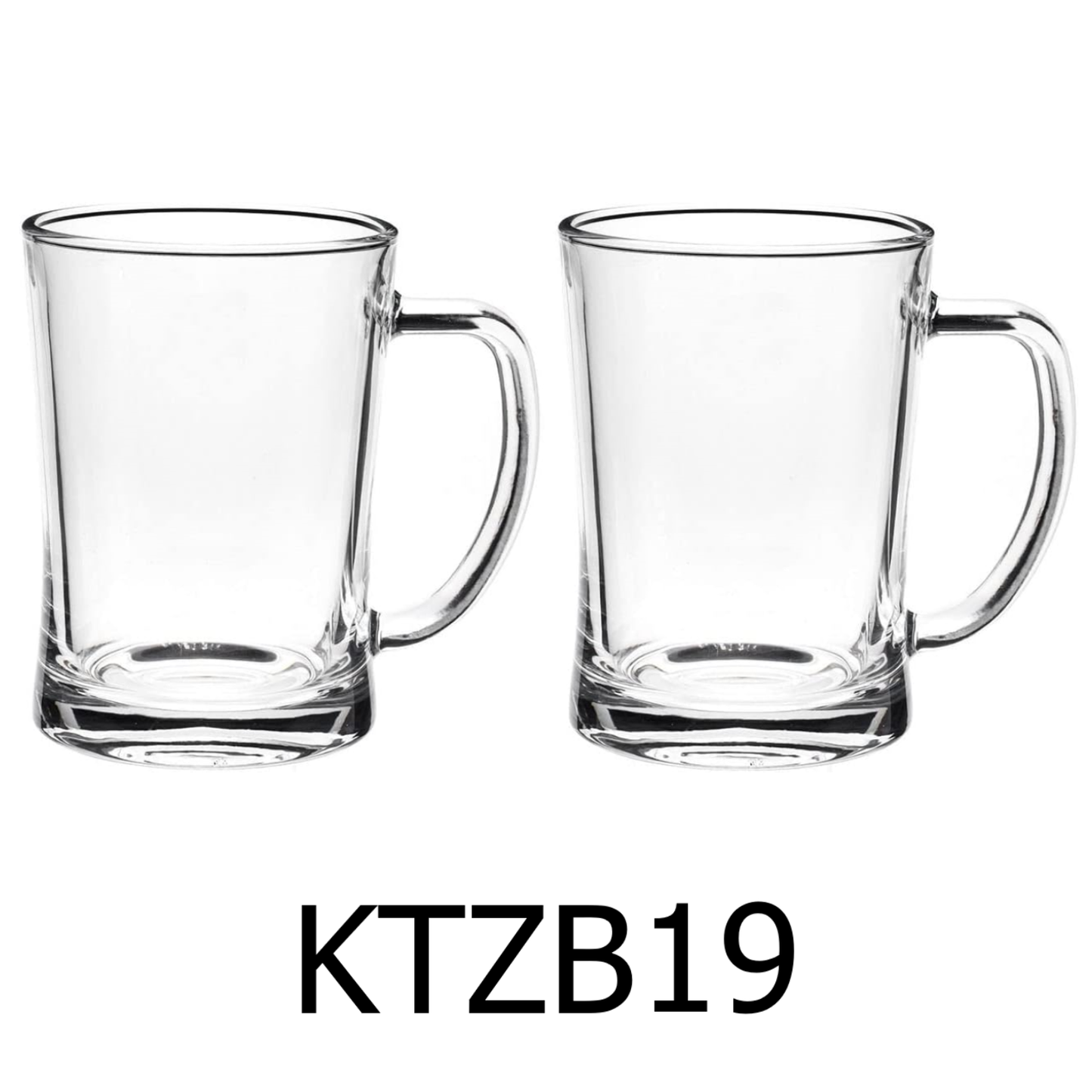 2 PC Glass Beer Mug