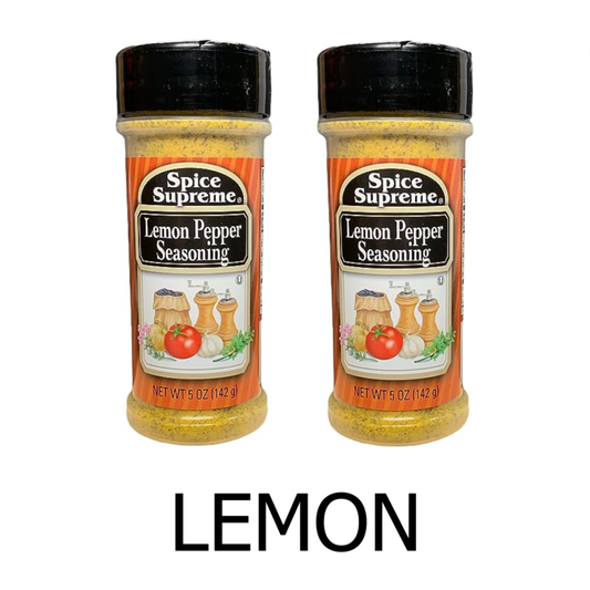 5 oz Spice Supreme Lemon Pepper Seasoning Ⓤ (Pack of 2)