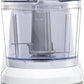 Brentwood 1.5 Cup Mini Food Chopper, White Safe Operating Lid MC-109W