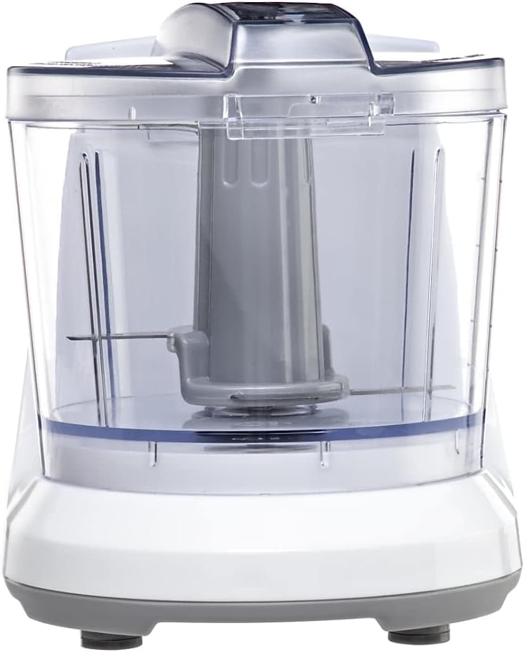 Brentwood 1.5 Cup Mini Food Chopper, White Safe Operating Lid MC-109W