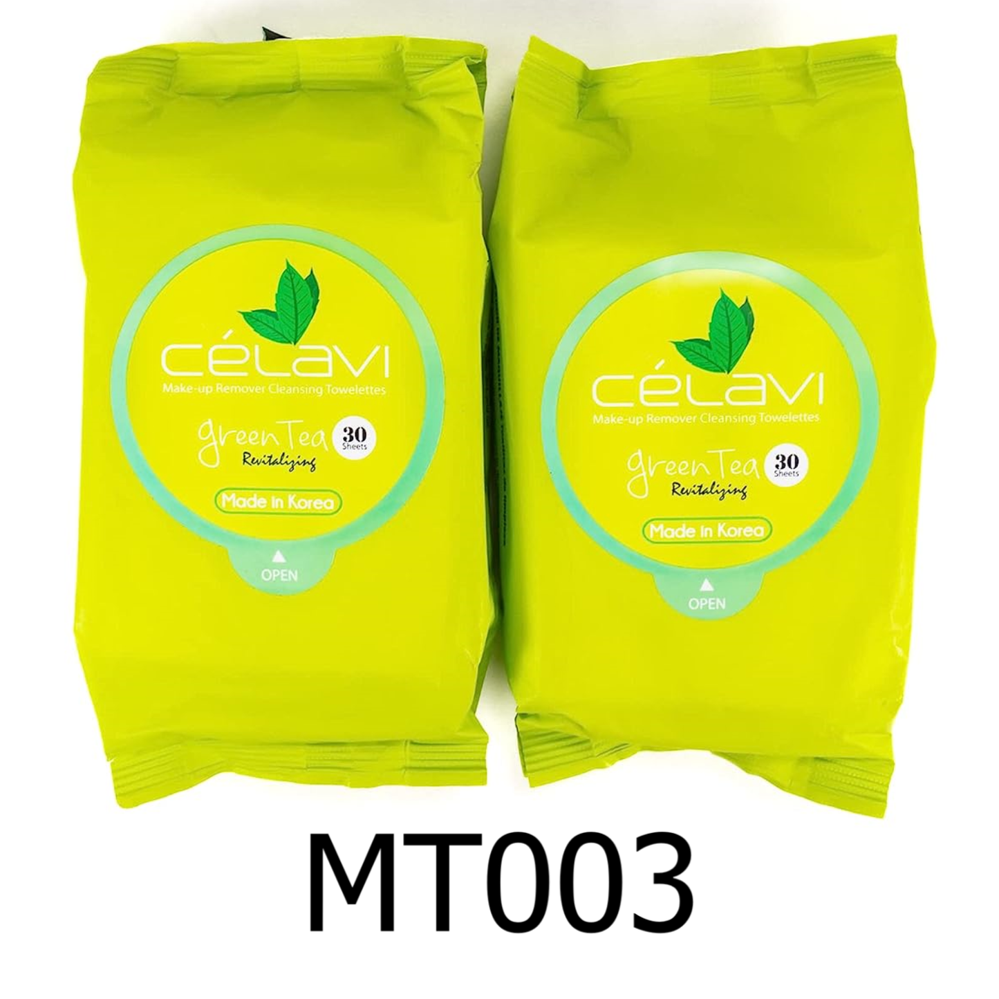 Celavi Green Tea Makeup Remover Cleansing Wipes (Pack of 2)