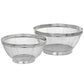 2 PC Martha Stewart Stainless Steel Strainer / Colander Set