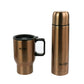 Mr. Coffee 2 PC Copper Thermal Bottle & Travel Mug