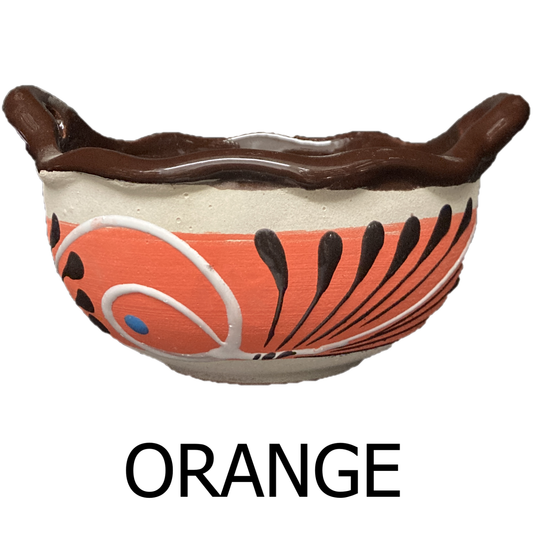 Orange Handmade Serving Bowl
