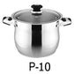 10 QT Stainless Steel 18/10 Induction Stock Pot (Free Gift 1 Knife Set)