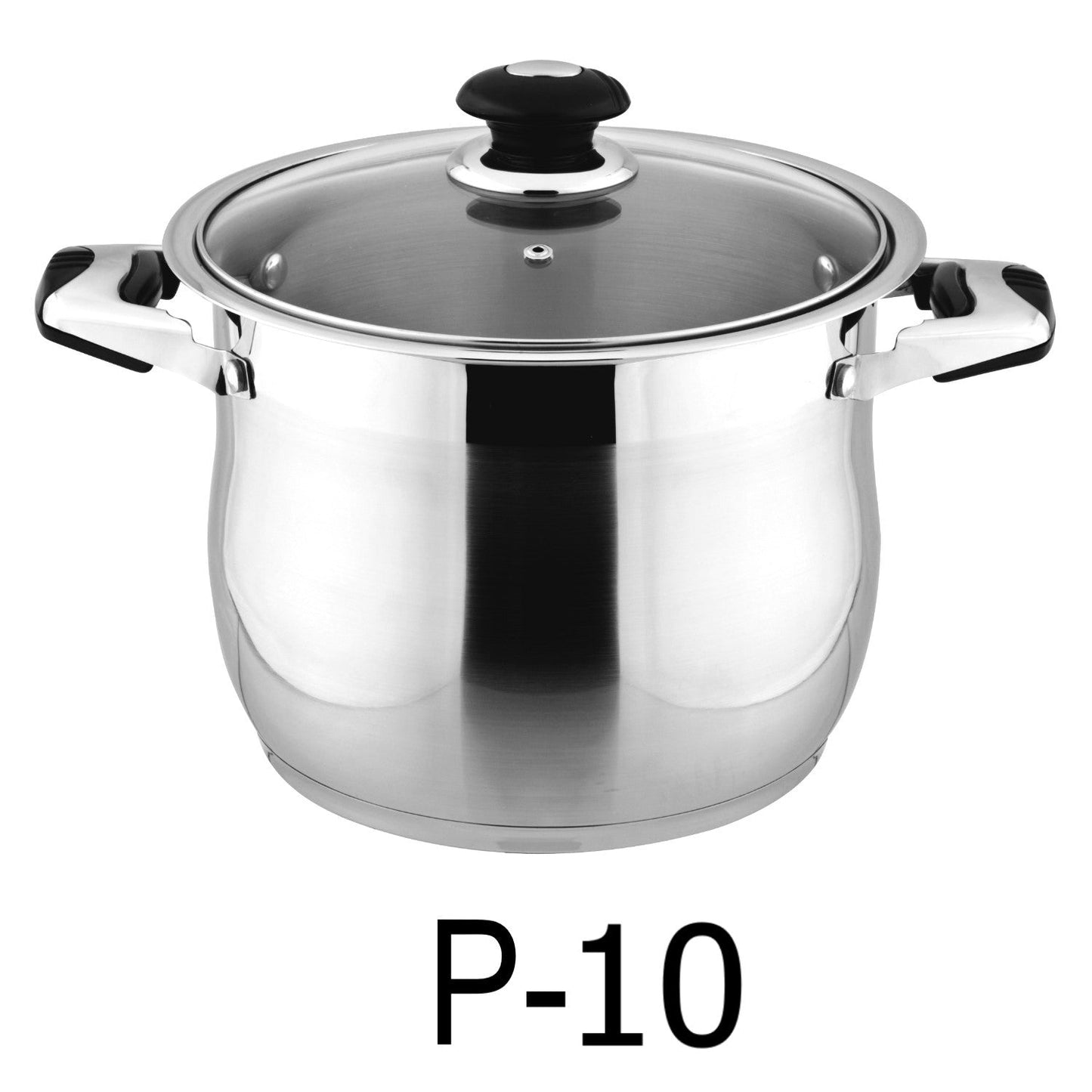 10 QT Stainless Steel 18/10 Induction Stock Pot (Free Gift 1 Knife Set)