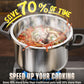 Stainless Steel Pressure Cooker-12L/26CM(Free ladle spoon gift)