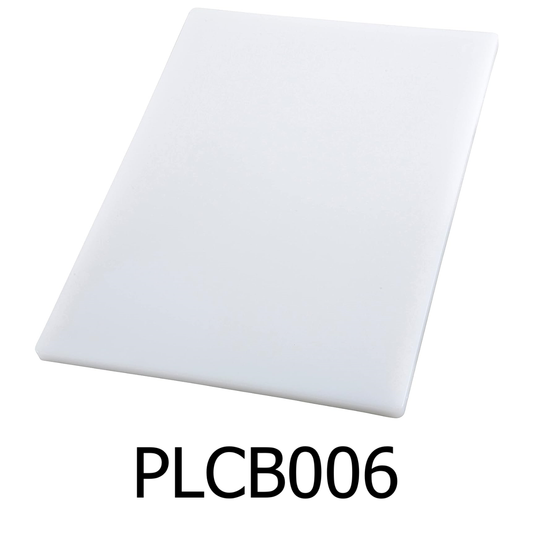 24" x 18" x 0.5" PE White Cutting Board