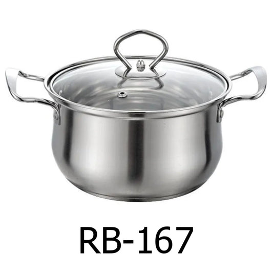 1.6 QT Induction Stainless Steel Casserole