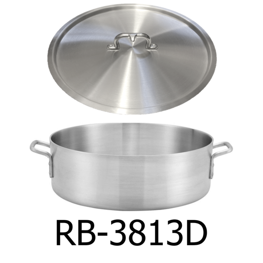 15 QT Induction Aluminum Brazier with Cover