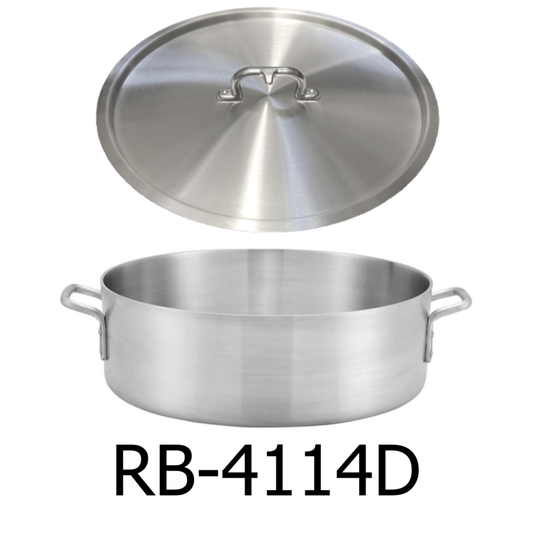 20 QT Induction Aluminum Brazier with Cover