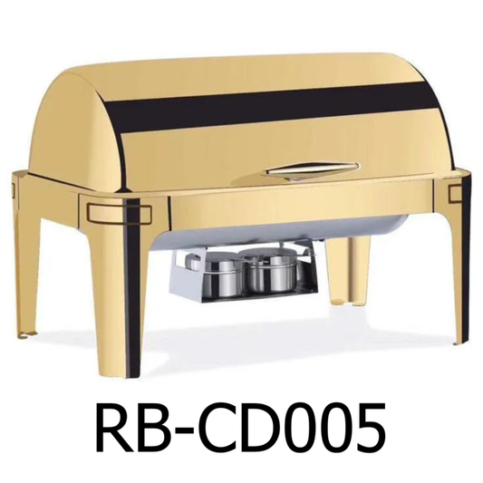 Mega Cook Gold Roll Top Chafing Dish