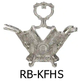 Silver Kitchen Rack Knife and Folk Holder