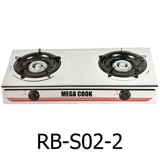 Mega Cook Propane Gas Cooktop 2 Burners Stove