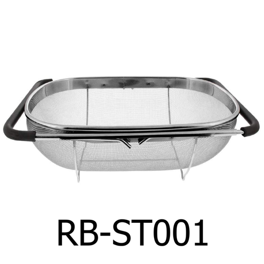13" x 9" Stainless Steel Expandable Over Sink Strainer