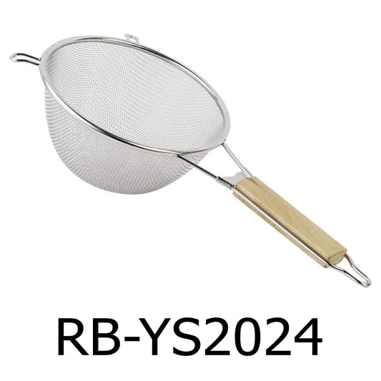 24cm Stainless Steel Strainer with Wooden Handle