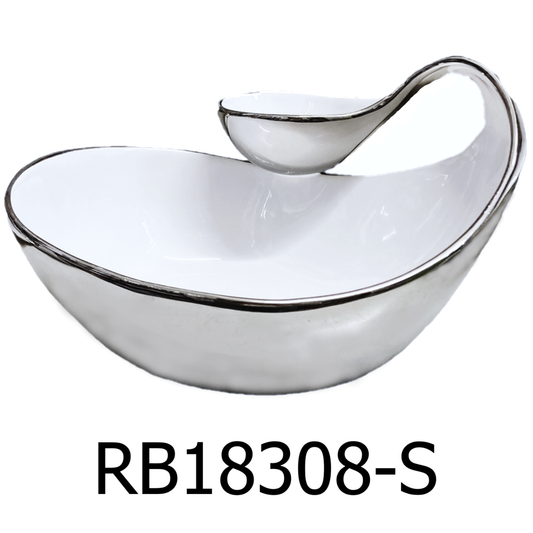 2 Tier Silver Plated Decorative Bowl