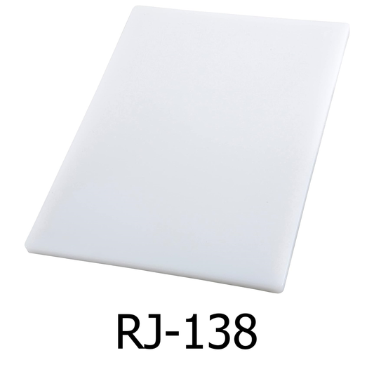 20" x 15" x 0.5" PE White Cutting Board
