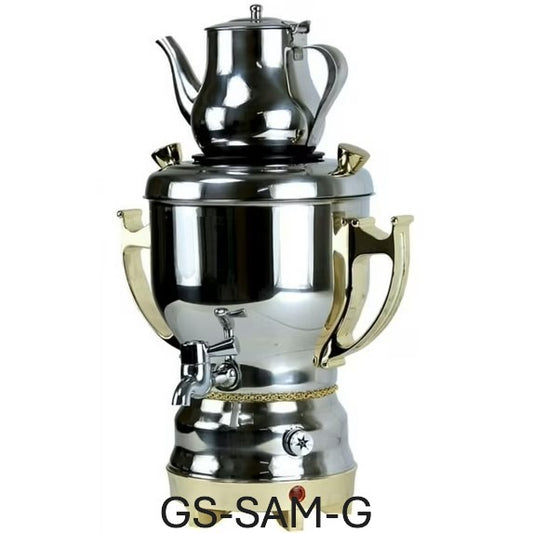 Samovar Electrical Kettle, 3L Teapot, 32oz, Stainless Steel, Electric Samovar Tea Maker