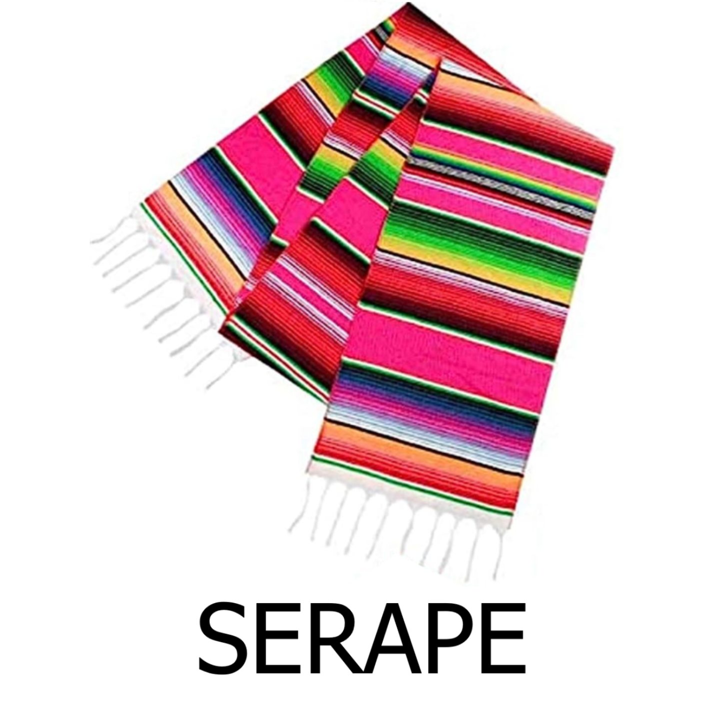 Mexican Table Runner Serape Table Cloth