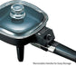 Brentwood Electric Skillet Non Stick 32oz Capacity Glass Lid
