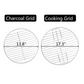 17" Round Portable BBQ Charcoal Grill Set (Free Gifts: Grilling Skillet & 3 Spices)