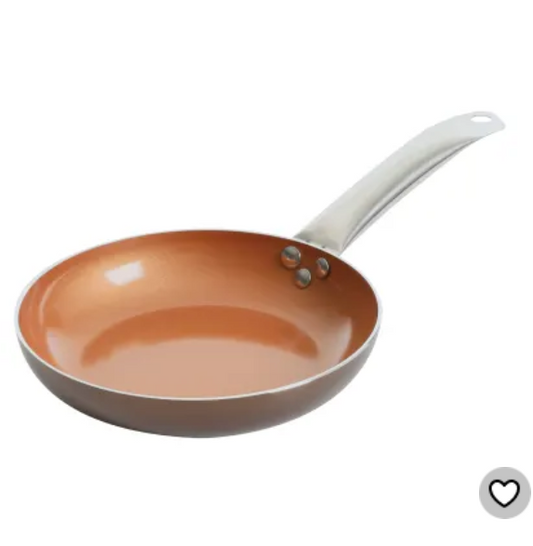 3.5 QT Gibson Copper Saute Pan with Glass Lid