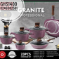 23 PC Granite Diamond Cookware Set