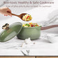 12-Piece Granite Cookware Set Green