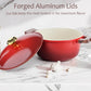 12-Piece Granite Cookware Set RED