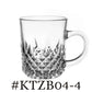 6-Piece BlinkMax Diamond Cut Glass Mug
