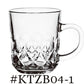 6-Piece Blinkmax Pattern Glass Cups-Mugs