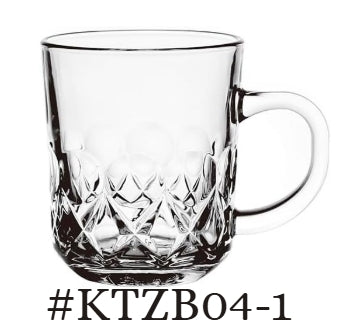6-Piece Blinkmax Pattern Glass Cups-Mugs