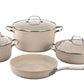 Korkmaz 7-Piece Cookware Granite Set