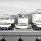 Cuisinart 11-Piece Tri-Ply Matte White Stainless-Steel Cookware Set
