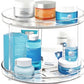 Nuvalu Plastic Beauty Vanity 2 Tier Turntable/Espejo de Belleza Plástica Nuvalu con Giratorio de 2 Niveles