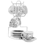 13 PC Espresso Set with Metal Rack