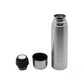 Stainless Steel Vacuum Insulated Thermos Flask, Silver, Bullet Shape 1Lt
