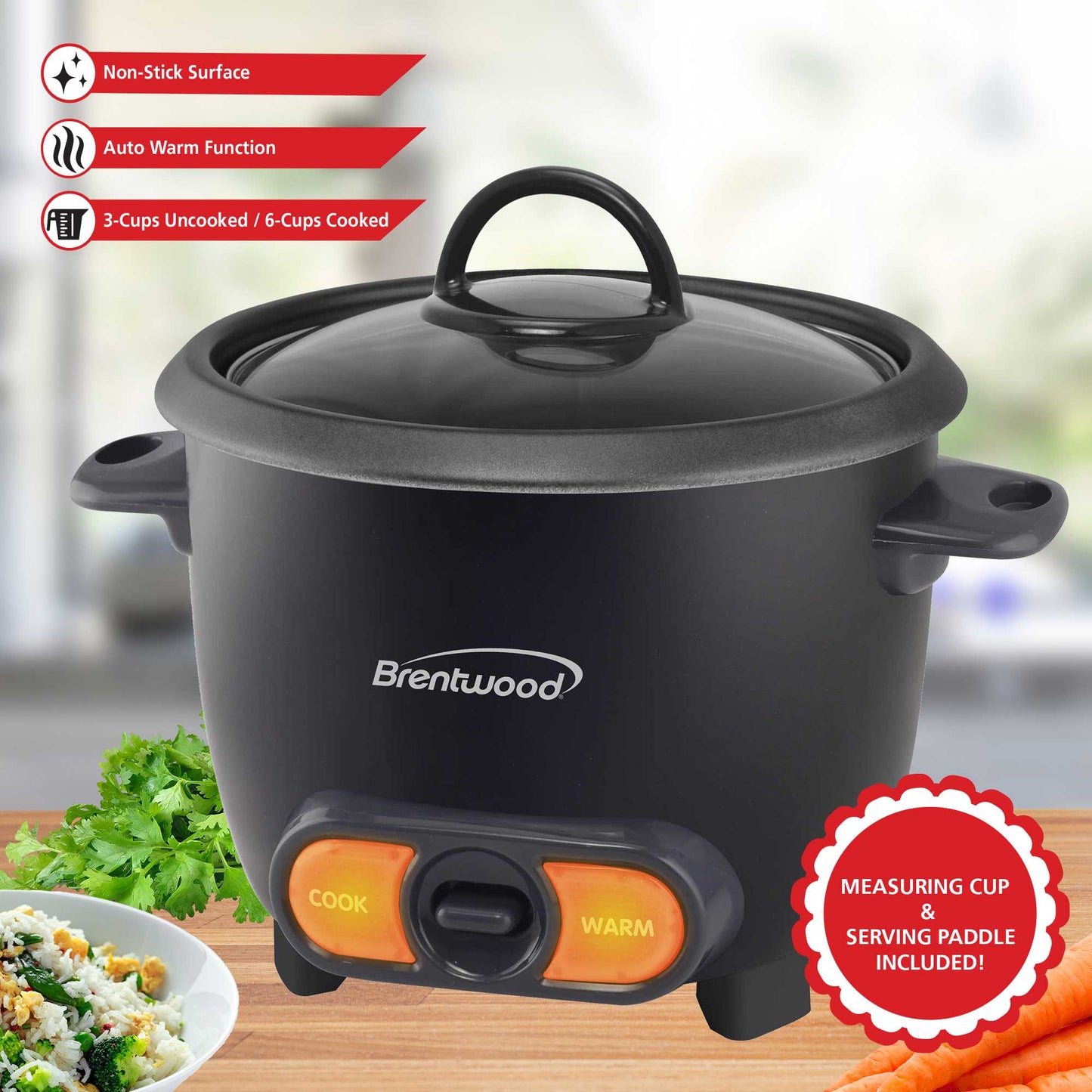 3 Cups Brentwood Rice Cooker