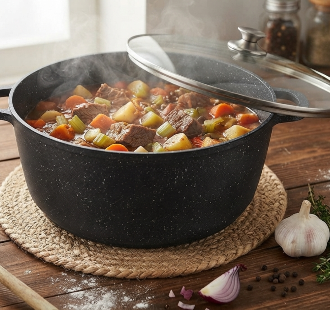 Marble Coating 32cm Casserole Pot