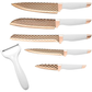 6 PC Gooda Diamond Cute Blades Kitchen Knife Set