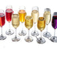 EXQUISITE Champagne Flute Glass, Clear, Stemmed, Elegant Design for Sparkling Wine and Celebrations