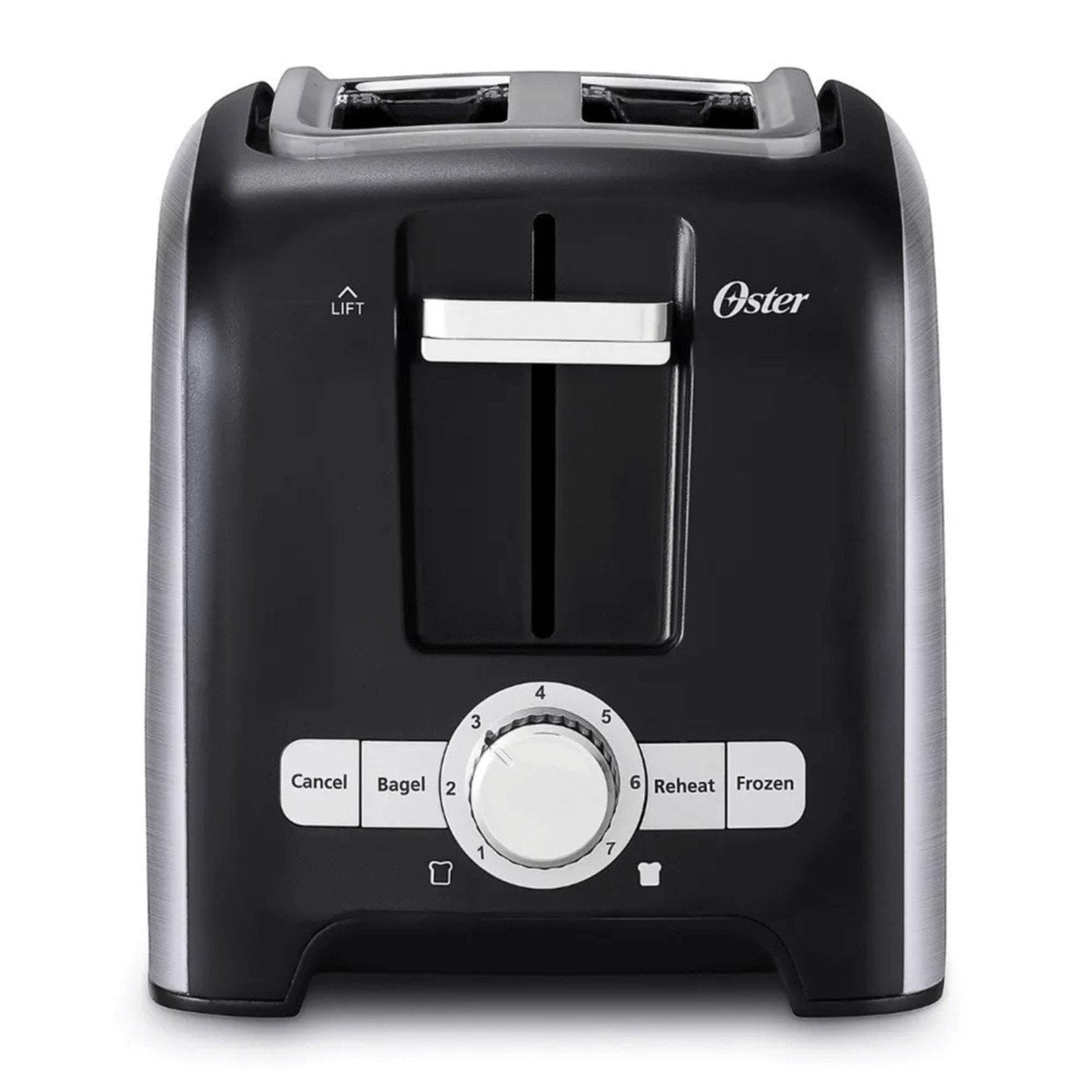 Oster 2 Slice Toaster with Extra-Wide Slots in Brushed Stainless Steel