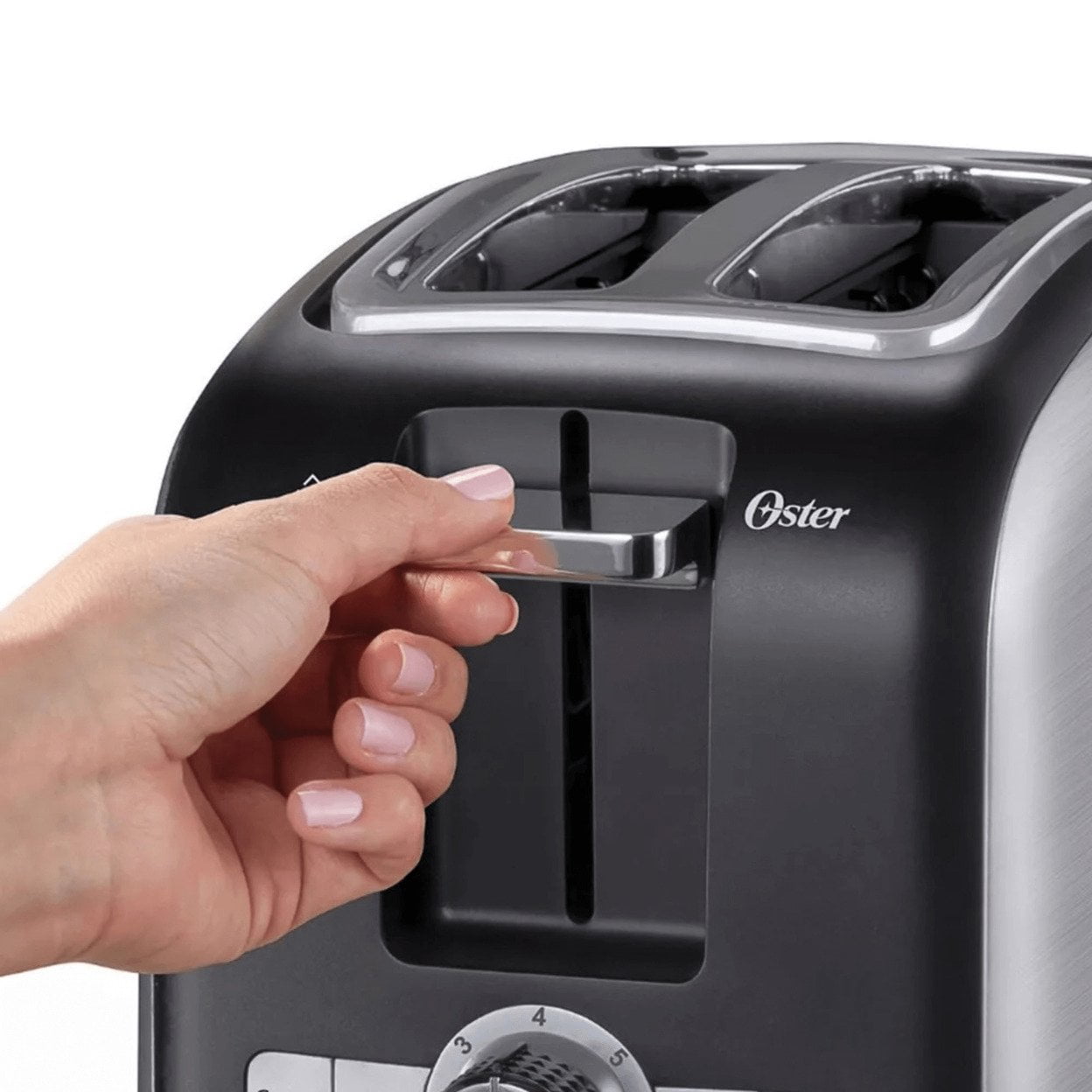 Oster 2 Slice Toaster with Extra-Wide Slots in Brushed Stainless Steel