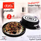 Maqluba Set – Non-Stick Pot with Inverted Tray | Traditional Cooking Made Easy Aluminum and Coated with Granite-style (34cm) Gols Handles