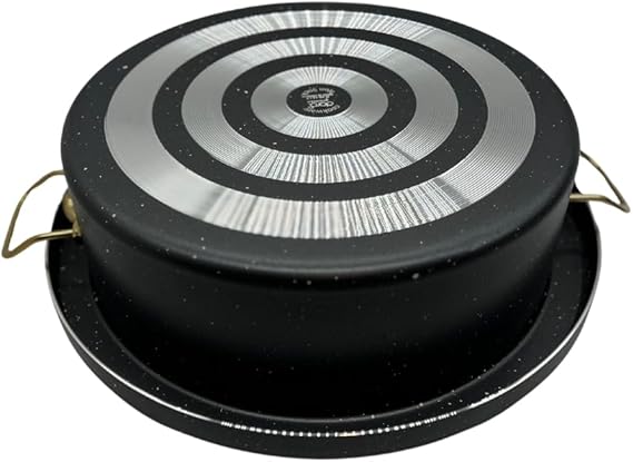 Maqluba Set – Non-Stick Pot with Inverted Tray | Traditional Cooking Made Easy Aluminum and Coated with Granite-style (34cm) Gols Handles
