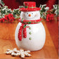 Jolly Plenitude Snowman Stoneware Cookie Jar