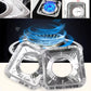 10 PC Aluminum Foil Square Gas Burner