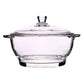 7.5" Clear Glass Casserole with Lid