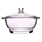 8.5" Clear Glass Casserole with Lid